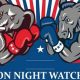 election watch party, republican, democrat, party flyer